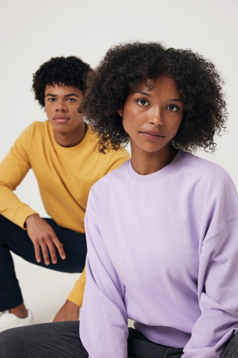 Bluza unisex IQONIQ Zion, bumbac organic si reciclat, guler rotund, 340 GSM [18]