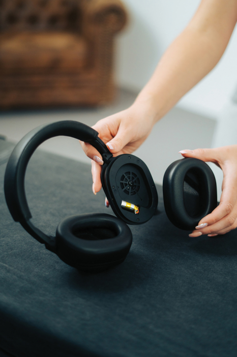 Casti wireless Urban Vitamin Irvine RCS din policarbonat reciclat, ANC/ENC, 40h autonomie [24]