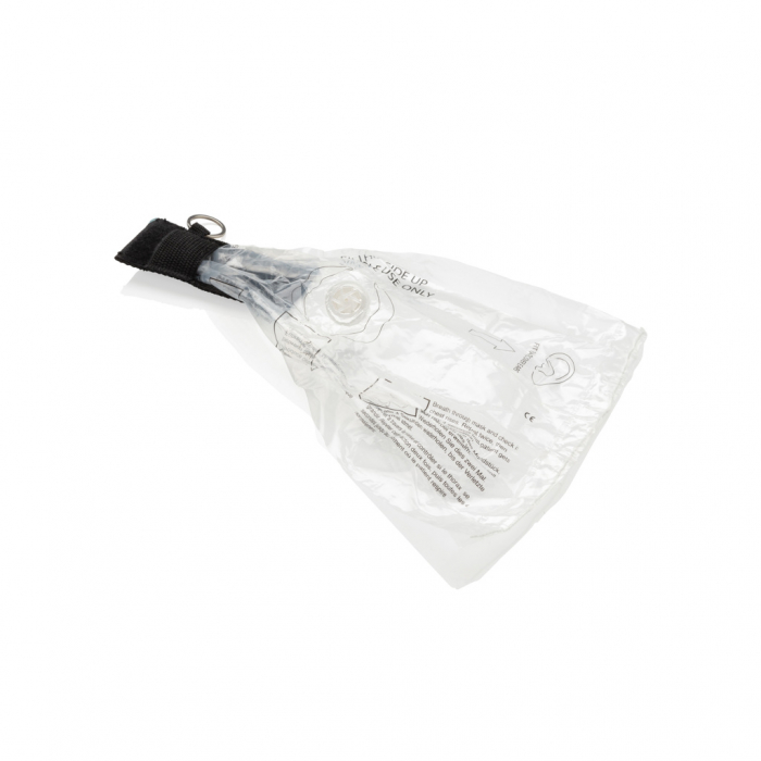 Masca CPR portabila pe breloc, cu valva unisens si husa textila [2]