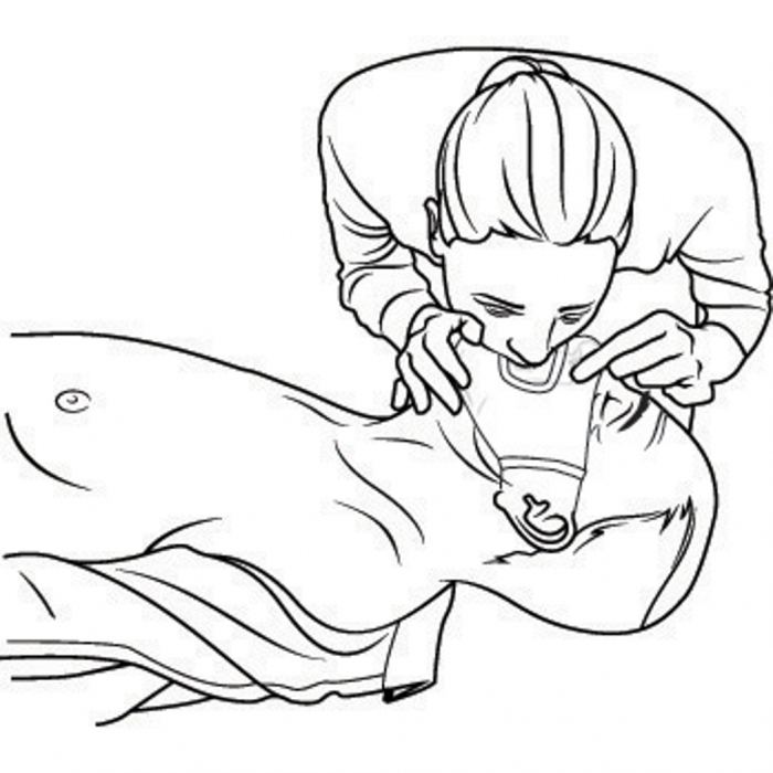 Masca CPR portabila pe breloc, cu valva unisens si husa textila [4]