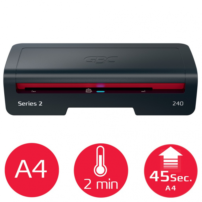 Laminator GBC 240 Home Office, A4, kit folii laminare inclus, negru [4]
