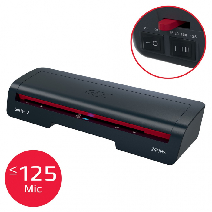 Laminator GBC 240HS Home Office, A3, kit folii laminare inclus, negru [5]