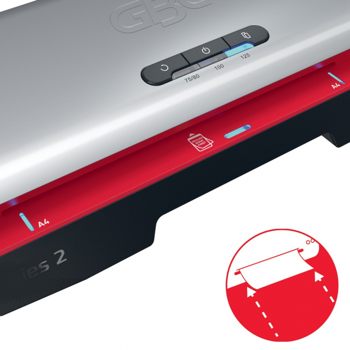 Laminator GBC 250 Office, A4, kit folii laminare inclus, negru-argintiu [7]