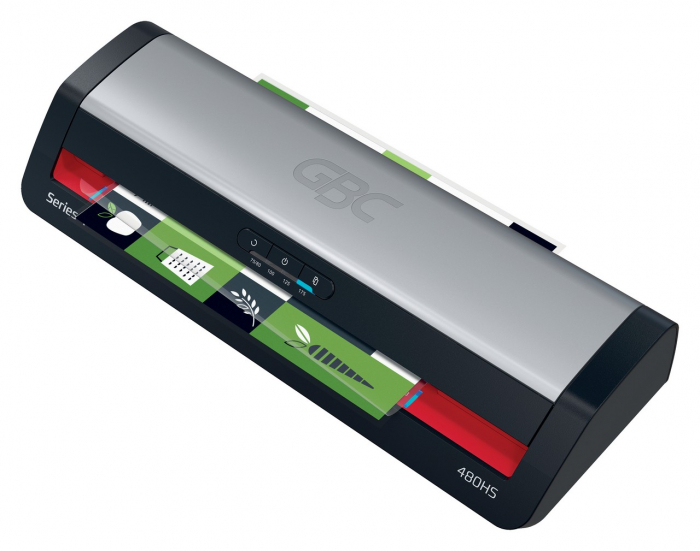 Laminator GBC 480HS Office Pro, A3, kit folii laminare inclus, negru-argintiu [1]