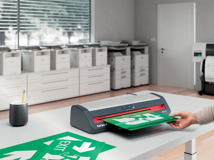 Laminator GBC 480HS Office Pro, A3, kit folii laminare inclus, negru-argintiu [3]