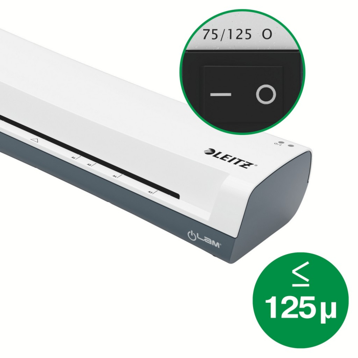 Laminator Leitz iLAM Home, A4, kit folii laminare inclus, alb-gri [4]