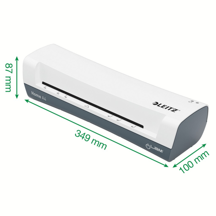 Laminator Leitz iLAM Home, A4, kit folii laminare inclus, alb-gri [2]