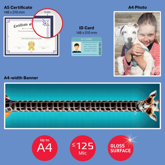 Laminator semi-automat GBC Velocity A4 cu rola 80 microni inclusa [7]