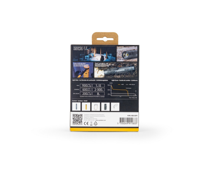 Lanterna Suprabeam Q3R 1100 Lumeni, lumina dimabila, reincarcabila [9]