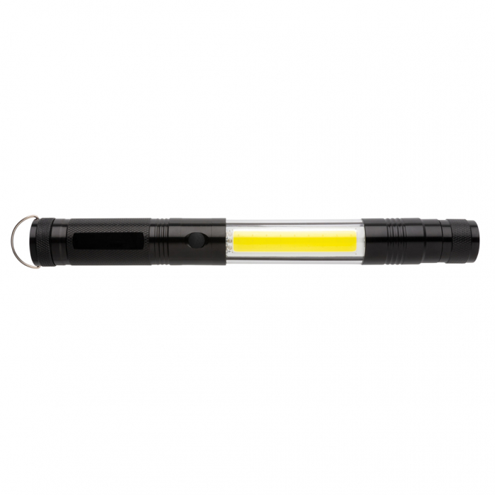 Lanterna telescopica mare COB LED din aluminiu – 260 lumeni, cap flexibil, magnet [3]