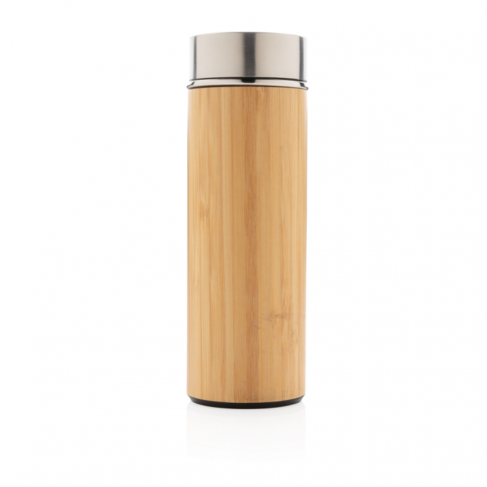 Sticla termos bambus 300 ml antiscurgere cu izolatie vacuum [3]