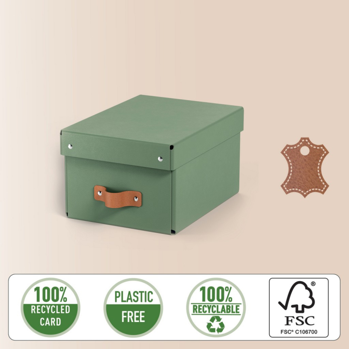 Leitz Puro Cutie de depozitare cu capac, mică, 7L, 100% carton reciclat, set de 2 bucăți [3]