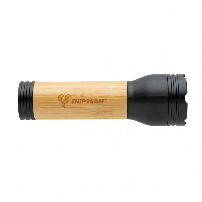 Lanterna Lucid 3W din bambus FSC® si ABS reciclat RCS – 120 lumeni, USB-C [6]