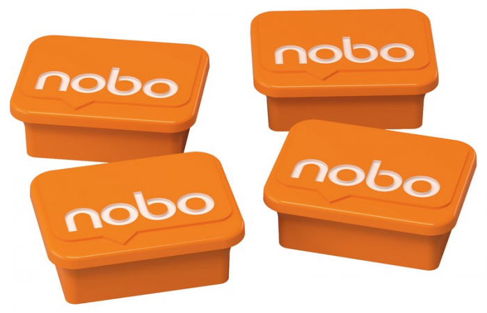 Magneti pentru table NOBO, 18x22 mm, sustin 4 coli, 4 buc/set [2]