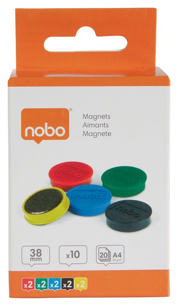 Magneti pentru table NOBO, diametru 38 mm, sustin 20 coli, 10 buc/set [5]