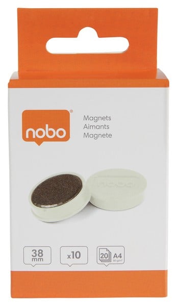 Magneti pentru table NOBO, diametru 38 mm, sustin 20 coli, 10 buc/set [5]