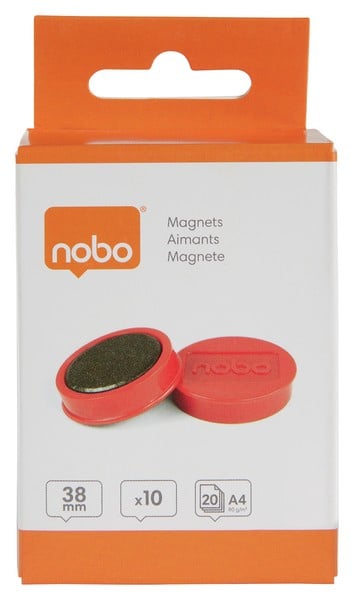 Magneti pentru table NOBO, diametru 38 mm, sustin 20 coli, 10 buc/set [5]