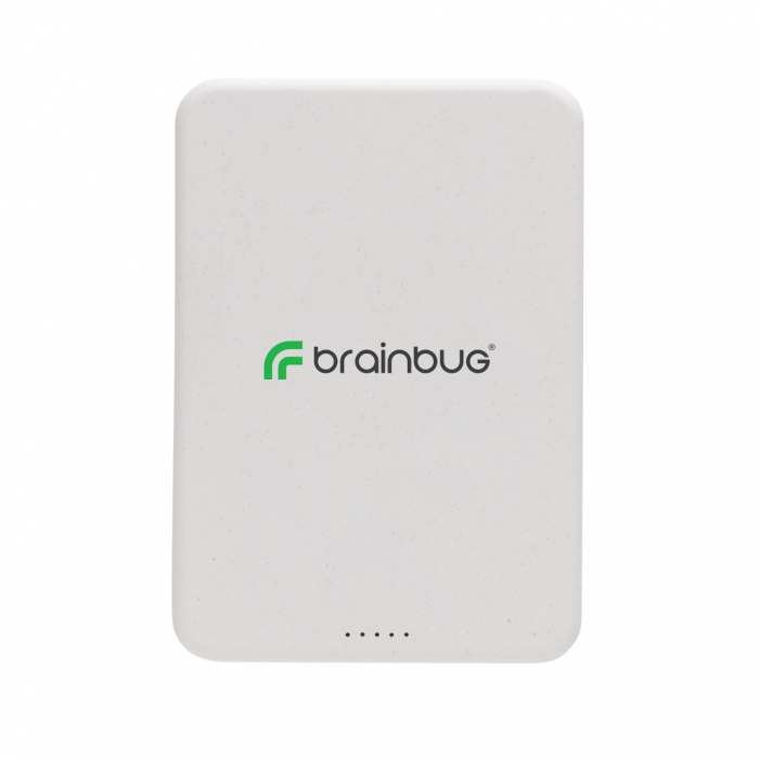 Powerbank magnetic 5.000 mAh din plastic reciclat RCS, incarcare wireless 5W, Magnetix [7]