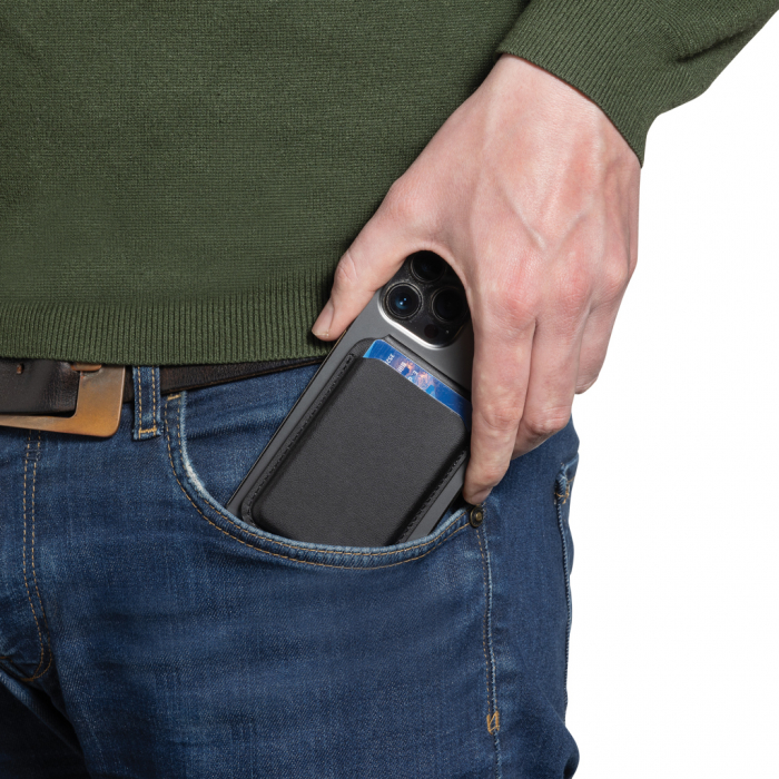 Magstand – portofel magnetic telefon cu suport, PU reciclat RCS [9]