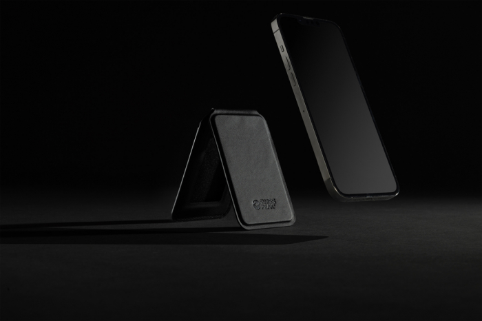 Magstand – portofel magnetic telefon cu suport, PU reciclat RCS [11]