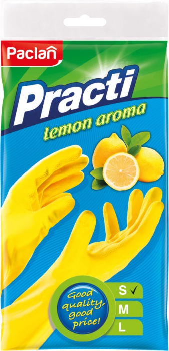 PACLAN Manusi Cauciucate cu Aroma de Lamaie - Rezistente si Parfumate [2]