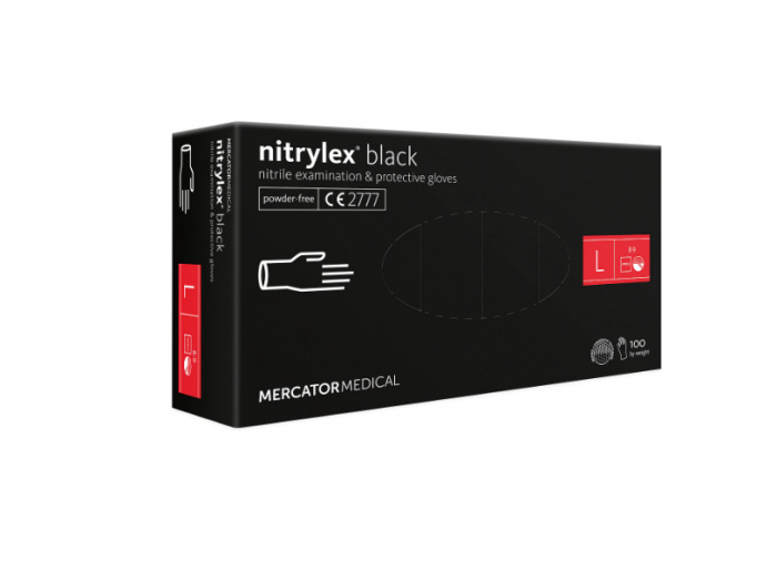 Manusi NITRYLEX negre nepudrate 100 buc [1]
