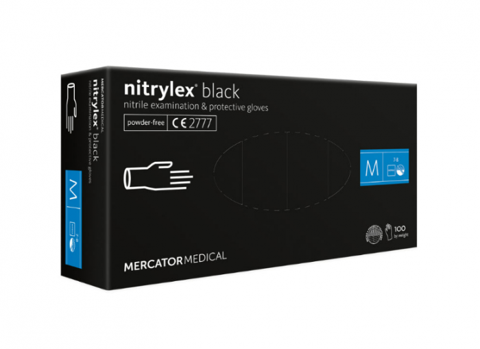 Manusi NITRYLEX negre nepudrate 100 buc [1]