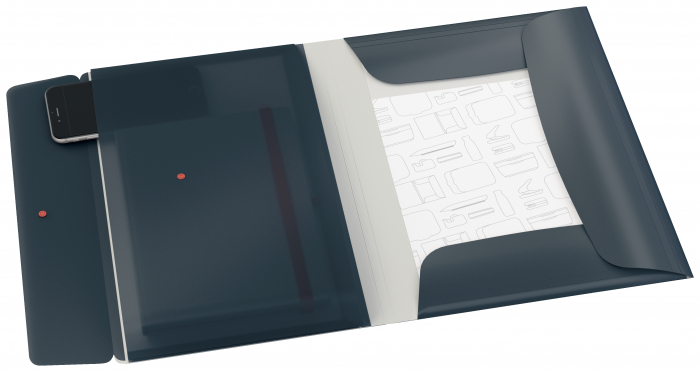 Mapa cu elastic Leitz Cosy, PP, A4, 150 coli, cu buzunar inclus [2]