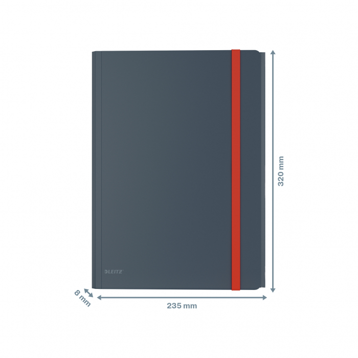 Mapa cu elastic Leitz Cosy, PP, A4, 150 coli, cu buzunar inclus [4]
