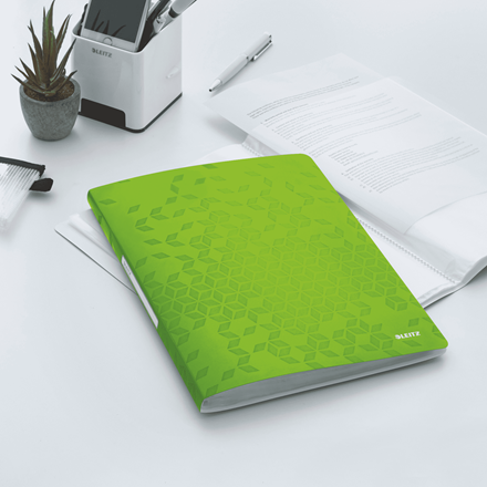 Mapa 20 folii Leitz WOW PP, A4, coperta moale, verde [2]