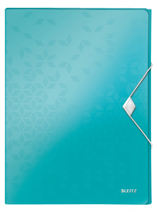 Mapa cu elastic Jumbo Leitz WOW A4 250coli, turcoaz [2]