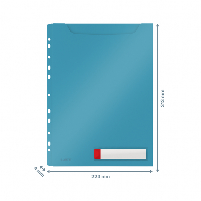Mapa Leitz Cosy Jumbo, PP, A4, 150 coli, pre-perforata, cu eticheta, 3 buc/set [3]