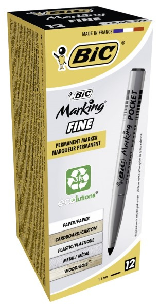 Marker Bic 1445 1mm, negru [3]