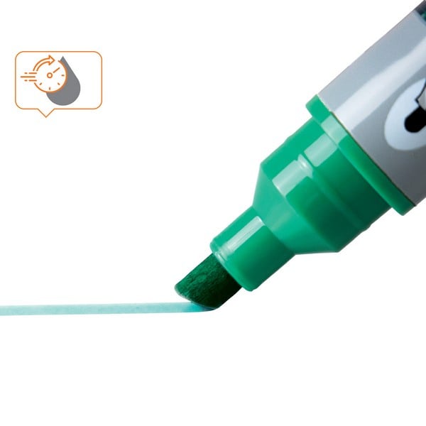 Marker NOBO, pentru table si flipcharturi, cerneala lichida, varf tip dalta 5-12 mm, standard, 10 buc/cutie [2]
