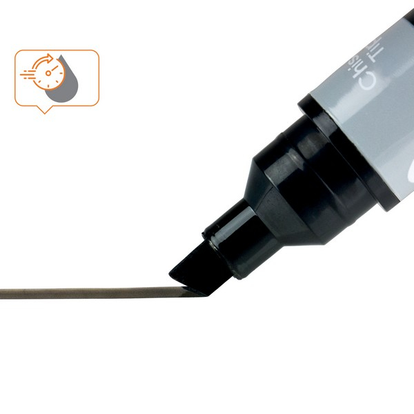 Marker NOBO, pentru table si flipcharturi, cerneala lichida, varf tip dalta 5-12 mm, standard, 10 buc/cutie [2]