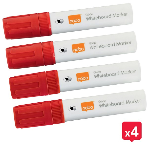 Marker NOBO, pentru table si flipcharturi, varf tip dalta 5-12 mm, Jumbo, 4 buc/cutie [4]