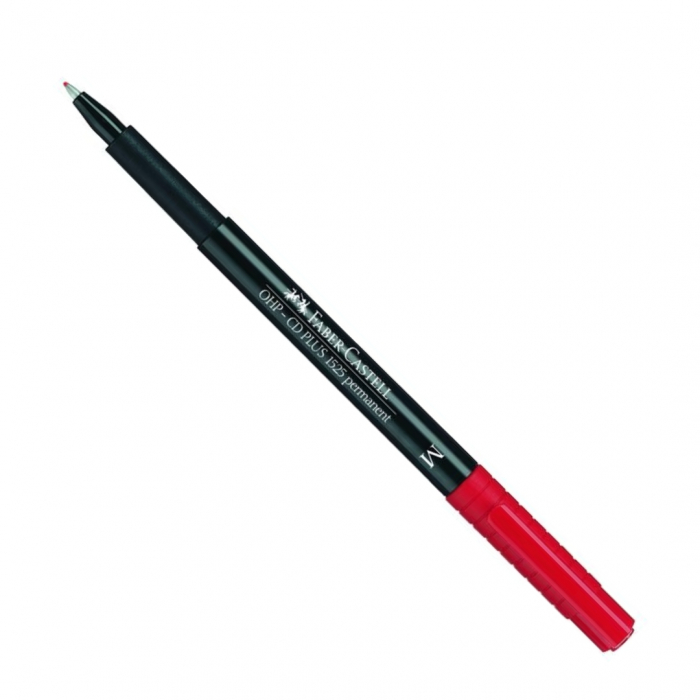 Marker Faber OHP 1525 1mm M rosu [2]