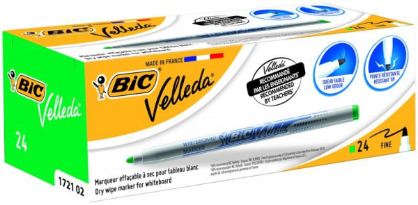 Marker tabla Bic Velleda 1721, verde [2]