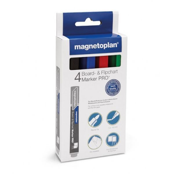 Marker tabla Magnetoplan set 4culori asortate [4]