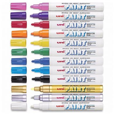 Marker vopsea Uniball PX-20 2.2-2.8 mm galben [2]