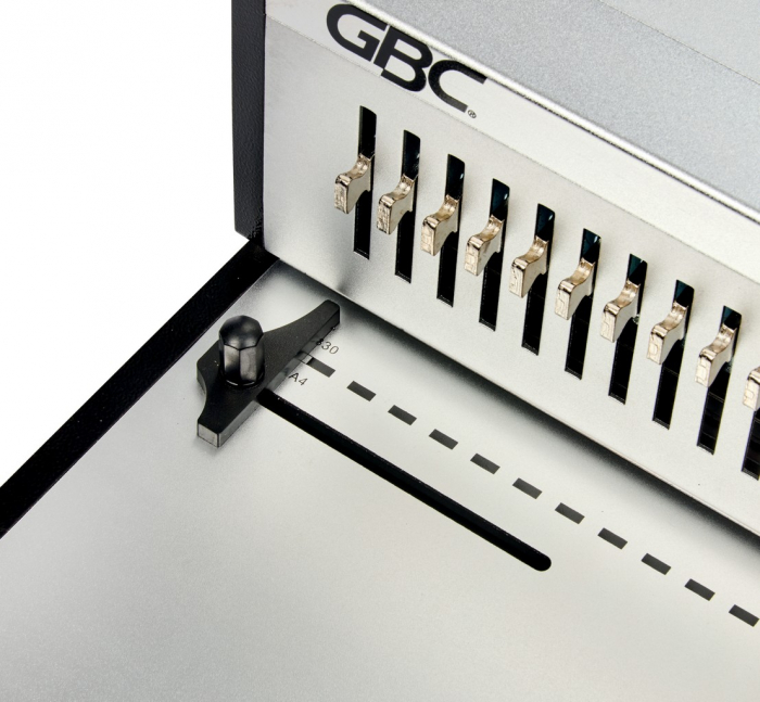 Masina de indosariat profesionala GBC CombBind CB30E Pro, electrica, cu spire din plastic, A4, 30/500 coli, gri [5]