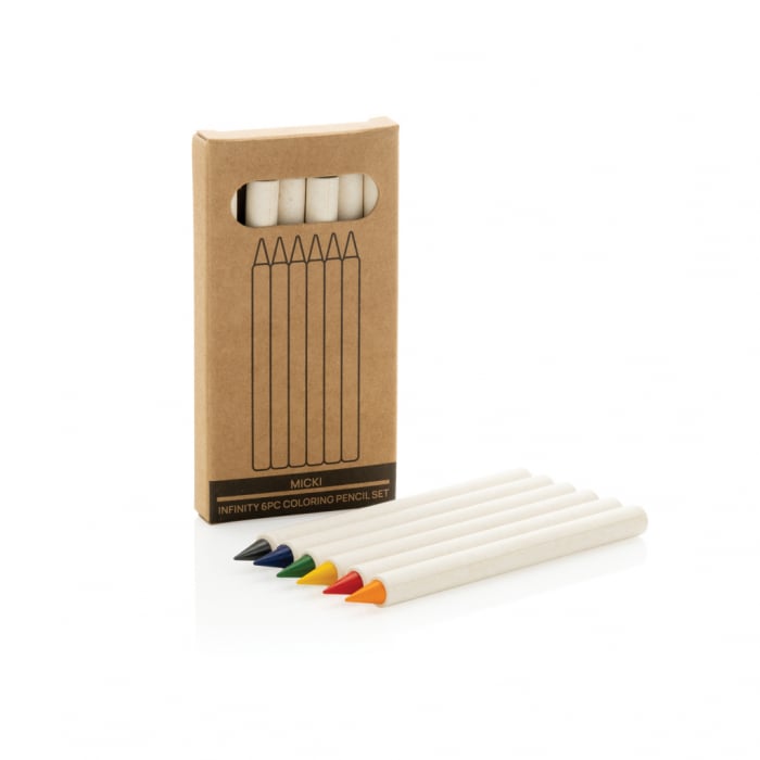 Set creioane colorate reciclate Micki GRS Infinity, 6 piese [7]