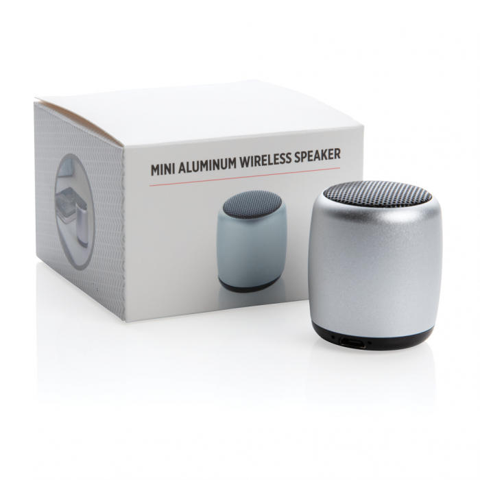 Boxa wireless mini din aluminiu 3W, albastrutooth 5.0 [9]