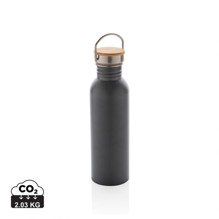 Sticla inox moderna 710 ml cu capac bambus [1]