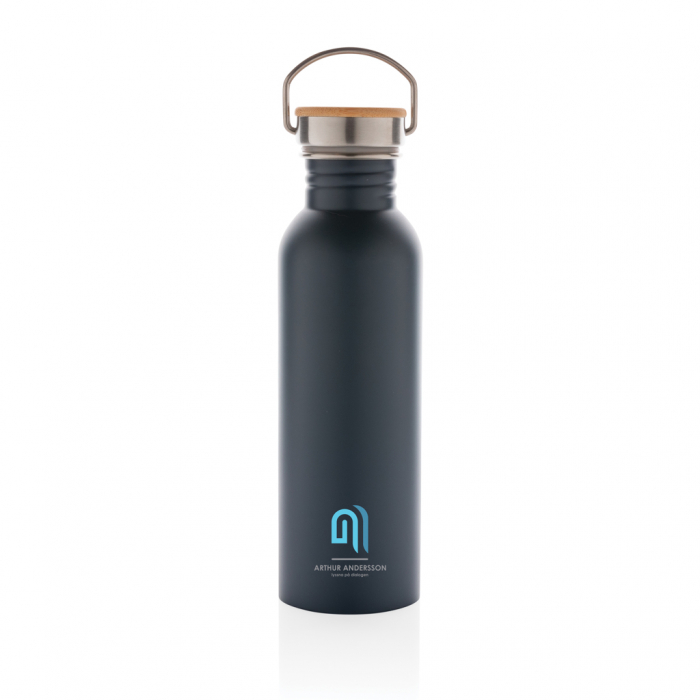 Sticla inox moderna 710 ml cu capac bambus [6]