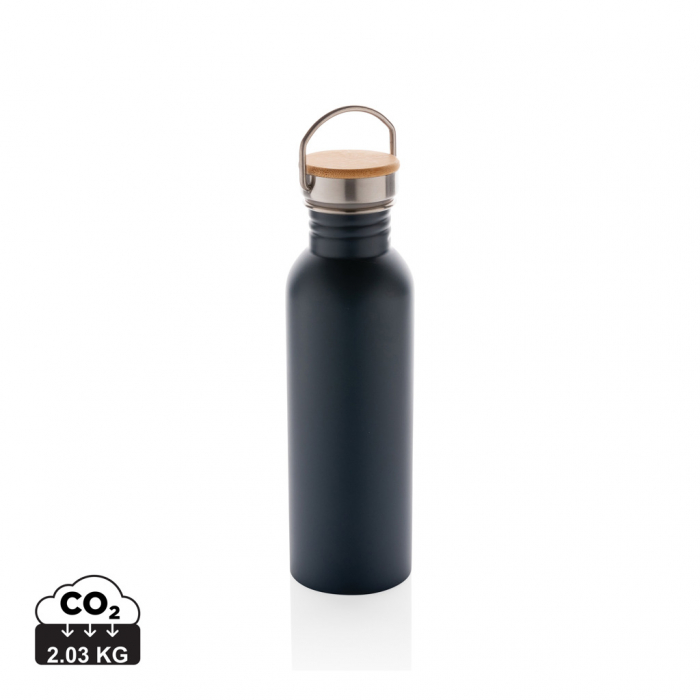 Sticla inox moderna 710 ml cu capac bambus [1]