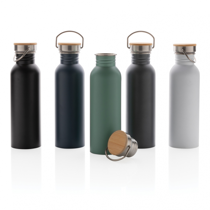 Sticla inox moderna 710 ml cu capac bambus [8]