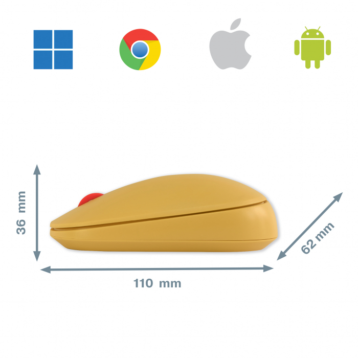 Mouse Leitz Cosy, conexiune duala, dimensiune medie [3]