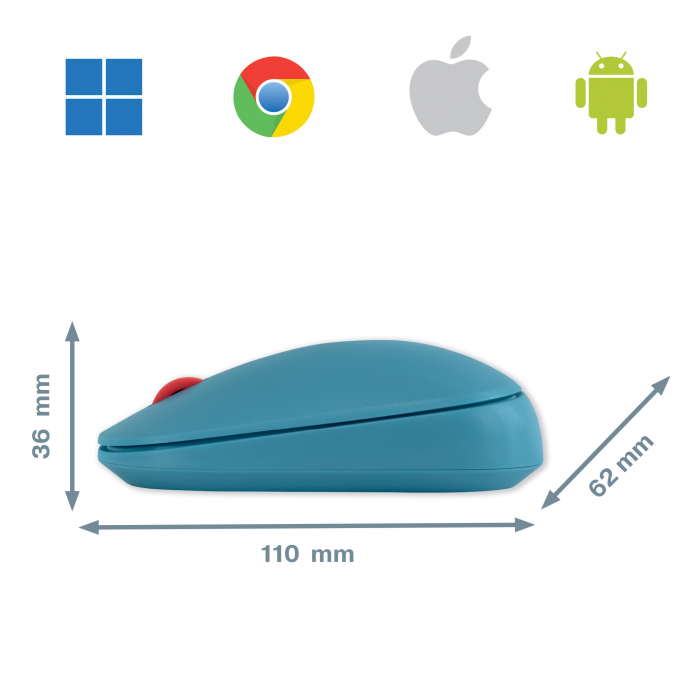 Mouse Leitz Cosy, conexiune duala, dimensiune medie [3]