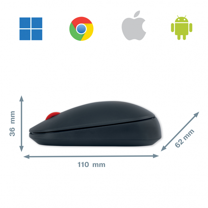 Mouse Leitz Cosy, conexiune duala, dimensiune medie [3]